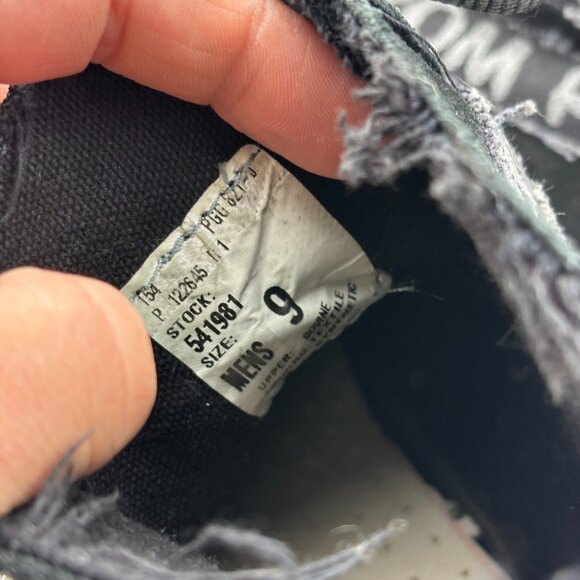 Vintage Cream Soda High Tops Black Sneakers Motorcycle Ride To Live To Ride - 9 - Picture 10 of 10